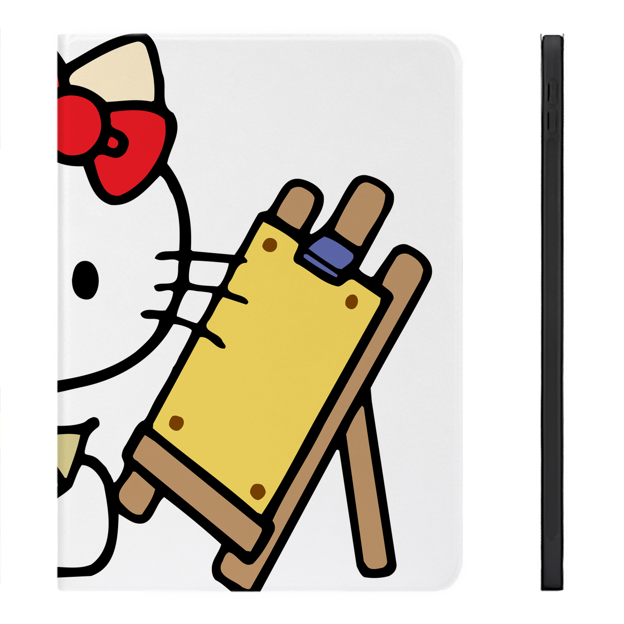 （画像用） Hello Kitty ハローキティ IPadケース ペンホルダー付き ブックスタイルデザイン